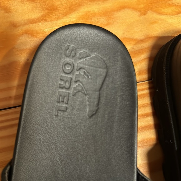 Sorel slide sandal Black with buckle - Picture 2 of 9